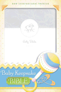 NIV, Baby Keepsake Bible, Leathersoft, White