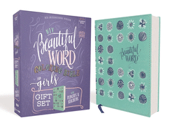 Niv, Beautiful Word Coloring Bible for Girls Pencil/Sticker Gift Set, Updated, Leathersoft Over Board, Teal, Comfort Print: 600+ Verses to Color