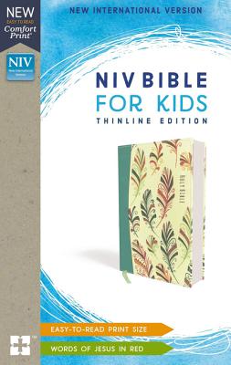 NIV, Bible for Kids, Flexcover, Teal, Red Letter, Comfort Print: Thinline Edition - Zonderkidz