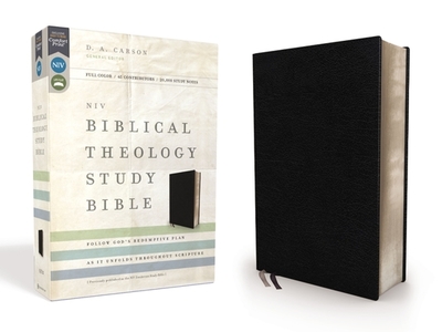NIV, Biblical Theology Study Bible, Bonded Leather, Black, Comfort Print: Follow God's Redemptive Plan as It Unfolds Throughout Scripture - Carson, D A (Editor), and Alexander, T Desmond, and Hess, Richard