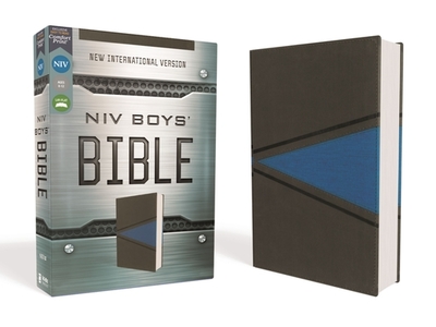 NIV, Boys' Bible, Leathersoft, Gray/Blue, Comfort Print - Zonderkidz