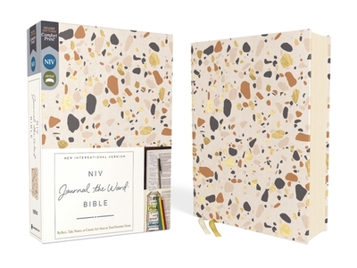 Niv, Journal the Word Bible (Perfect for Note-Taking), Cloth Over Board, Cream, Red Letter, Comfort Print: Reflect, Take Notes, or Create Art Next to Your Favorite Verses - Zondervan