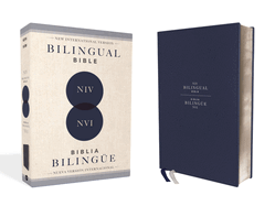 Niv/NVI 2022 Bilingual Bible, Leathersoft, Navy / Niv/NVI 2022 Biblia Bilinge, Leathersoft, Azul Ail