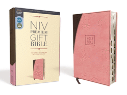 NIV, Premium Gift Bible, Leathersoft, Pink/Brown, Red Letter, Thumb Indexed, Comfort Print: The Perfect Bible for Any Gift-Giving Occasion