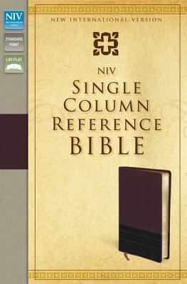 NIV, Single-Column Reference Bible, Leathersoft, Burgundy - Zondervan Bibles (Creator)
