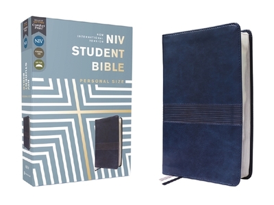 Niv, Student Bible, Personal Size, Leathersoft, Navy, Comfort Print - Yancey, Philip (Notes by), and Stafford, Tim (Notes by), and Zondervan