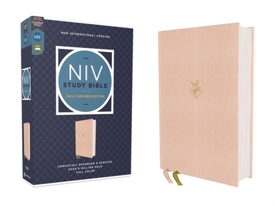 NIV Study Bible, Fully Revised Edition (Study Deeply. Believe Wholeheartedly.), Cloth Over Board, Pink, Red Letter, Comfort Print - Barker, Kenneth L (Editor), and Strauss, Mark L (Editor), and Brown, Jeannine K (Editor)