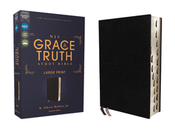 Niv, the Grace and Truth Study Bible (Trustworthy and Practical Insights), Large Print, Hardcover, Red Letter, Comfort Print