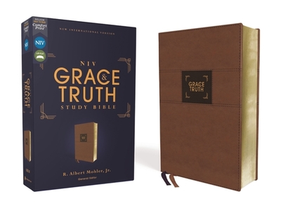 Niv, the Grace and Truth Study Bible (Trustworthy and Practical Insights), Leathersoft, Brown, Red Letter, Comfort Print - Mohler Jr, R Albert (Editor), and Zondervan