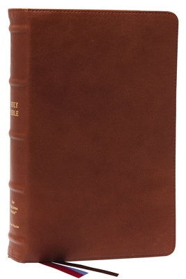 Nkjv, End-Of-Verse Reference Bible, Personal Size Large Print, Premium Goatskin Leather, Brown, Premier Collection, Red Letter, Comfort Print: Holy Bible, New King James Version - Thomas Nelson