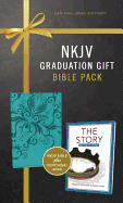 NKJV, Graduation Gift, Bible Pack for Her, Blue, Red Letter Edition