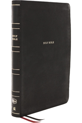 NKJV Holy Bible, Giant Print Center-Column Reference Bible, Black Leathersoft, Thumb Indexed, 72,000+ Cross References, Red Letter, Comfort Print: New King James Version - Nelson, Thomas