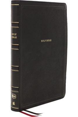 NKJV Holy Bible, Giant Print Center-Column Reference Bible, Deluxe Black Leathersoft, 72,000+ Cross References, Red Letter, Comfort Print: New King James Version - Nelson, Thomas