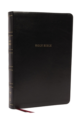 NKJV Holy Bible, Super Giant Print Reference Bible, Black Leathersoft, 43,000 Cross references, Red Letter, Comfort Print: New King James Version - Nelson, Thomas