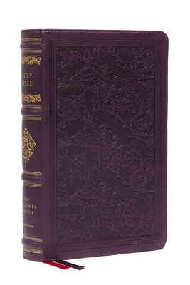 NKJV Large Print Reference Bible, Purple Leathersoft, Red Letter, Comfort Print (Sovereign Collection): Holy Bible, New King James Version - Thomas Nelson