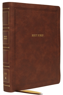 Nkjv, Reference Bible, Wide Margin Large Print, Leathersoft, Brown, Red Letter Edition, Comfort Print: Holy Bible, New King James Version - Thomas Nelson