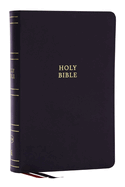 Nkjv, Single-Column Reference Bible, Verse-By-Verse, Black Bonded Leather, Red Letter, Comfort Print