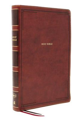 Nkjv, Thinline Bible, Giant Print, Leathersoft, Brown, Red Letter Edition, Comfort Print: Holy Bible, New King James Version - Thomas Nelson