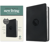 NLT Compact Bible, Filament Enabled (Leatherlike, Regal Lion Black, Red Letter)