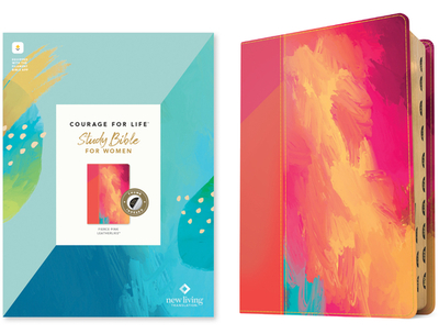 NLT Courage for Life Study Bible for Women (Leatherlike, Fierce Pink, Indexed, Filament Enabled) - Tyndale (Creator), and Courage for Life (Notes by), and White, Ann (Editor)