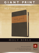 NLT Holy Bible, Giant Print, Brown/Tan