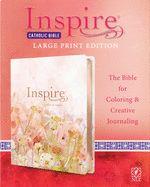 NLT Inspire Catholic Bible Large Print, Pink Fields