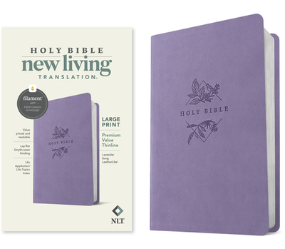 NLT Large Print Premium Value Thinline Bible, Filament-Enabled Edition (Leatherlike, Black Cross) - Tyndale (Creator)
