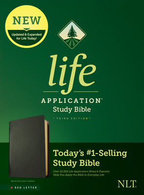 NLT Life Application Study Bible, Third Edition (Genuine Leather, Black, Red Letter) - Tyndale (Creator)