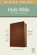 NLT Personal Size Giant Print Bible, Filament Enabled Edition (Genuine Leather, Brown)