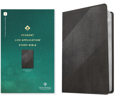 NLT Student Life Application Study Bible (Leatherlike, Charcoal Gray Striped, Red Letter, Filament Enabled) - Tyndale (Creator)