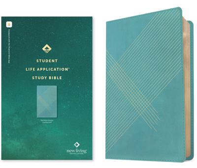 NLT Student Life Application Study Bible (Leatherlike, Teal Blue Striped, Red Letter, Filament Enabled) - Tyndale (Creator)