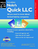 Nolo's Quick LLC: All You Need to Know about Limited Liability Companies (Legal Basics) - Mancuso, Anthony, Attorney