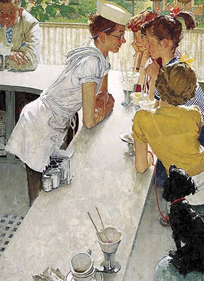 Norman Rockwell's the Soda Jerk from the Saturday Evening Post Notebook - Rockwell, Norman