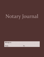 Notary Journal: A Professional Notary Logbook With Large Writing Areas