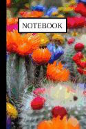 Notebook: Beautiful Multicolor Cacti Lined Journal / Notebook / Diary (6 X 9)