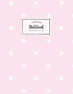 Notebook: Beautiful pink polkadot Scandinavian design   Personal notes   Daily diary   Office supplies 8.5 x 11 - big notebook 150 pages College ruled
