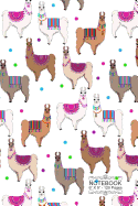 Notebook: Blank Journal Llama Pattern College Ruled / Diary:: Softcover Book for Writing Short-stories, Poetry, Lists, Ideas, Affirmations, Gratitude, Journaling:: 6" x 9" - 120 lined pages