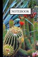 Notebook: Cacti Flower Design Lined Cactus Journal / Notebook / Diary 6x9