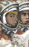 Notebook: cosmonauts space science astronomy astronaut moon