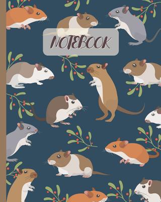 Notebook: Cute Gerbils Cartoon Cover (Volume 3) - Lined Notebook, Diary, Track, Log & Journal - Gift for Boys Girls Teens Men Women (8x10 120 Pages) - Cute Love Fluff