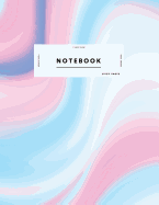 Notebook: Cute Pink Blue Gradient Holographic Journal Women and Girls &#9733; School Supplies &#9733; Personal Diary &#9733; Notes 8.5 X 11 - A4 Notebook 150 Pages Workbook