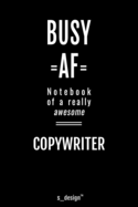 Notebook for Copywriters / Copywriter: awesome handy Note Book [120 blank lined ruled pages]