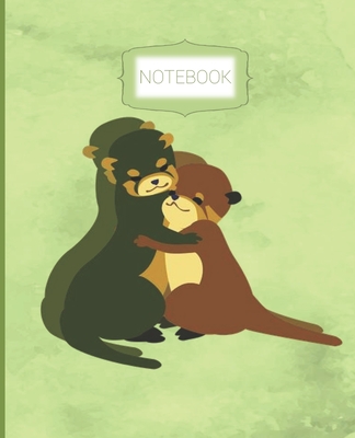 Notebook: Wide Ruled Line Notebook, School Notebook, Homes School Notebook, Gift for Kids, Students, Teens, 7.5 x 9.25 inches, Otter Notebook - House, Kraftingers