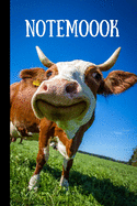 Notemoook: Happy & Funny Cow Notebook, Cow Lovers Gifts, (6"X9")