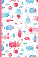 Notes: A Blank Dot Grid Notebook with Bright Watercolor Beetle Cover Art