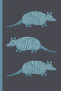 Notes: A Blank Dot Grid Notebook with Cute Armadillo Cover Art