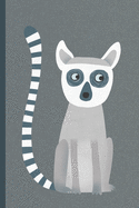 Notes: A Blank Sketchbook with Cute Ring Tailed Lemur Cover Art