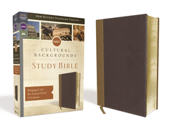 NRSV, Cultural Backgrounds Study Bible, Leathersoft, Tan/Brown, Comfort Print: Bringing to Life the Ancient World of Scripture