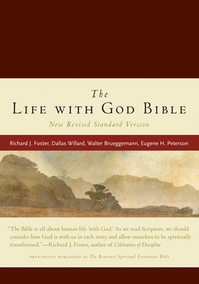 NRSV, The Life with God Bible, Compact, Italian Leather, Burgundy - Foster, Richard J.