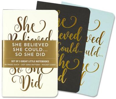 Ntbk Jotter She Believed She Could - Peter Pauper Press, Inc (Creator)